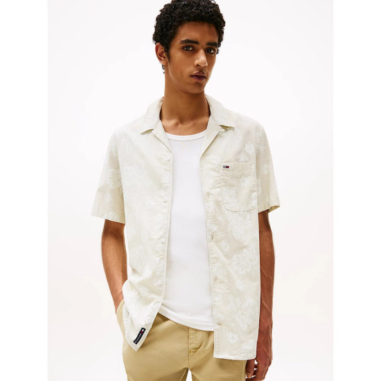 Tommy Hilfiger Ανδρικό πουκάμισο Regular Fit Textured Short Sleeve Shirt